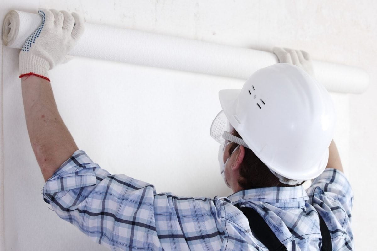 Поклейка склополотна, малярного флізеліну-фото